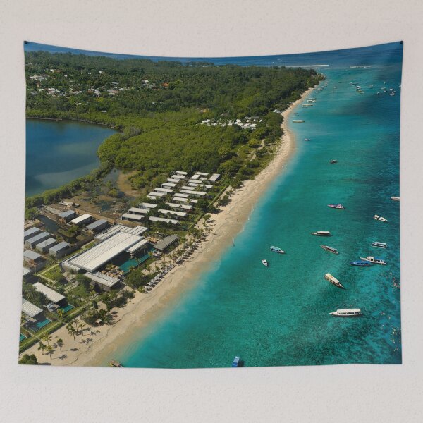 Item preview, Drone view of Gili Meno Coastline designed and sold by mattryanphoto.