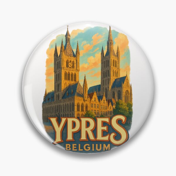 Item preview,  Ypres Belfry Gothic Landmark Belgium designed and sold by Places On Earth.