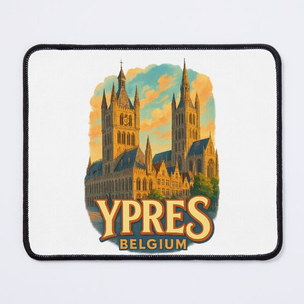 Item preview,  Ypres Belfry Gothic Landmark Belgium designed and sold by Places On Earth.