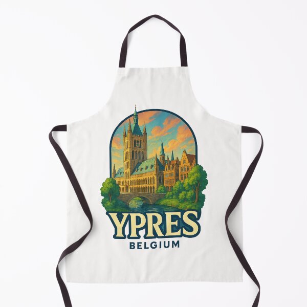 Item preview, Ypres Belgium Medieval Cloth Hall Scene designed and sold by Places On Earth.