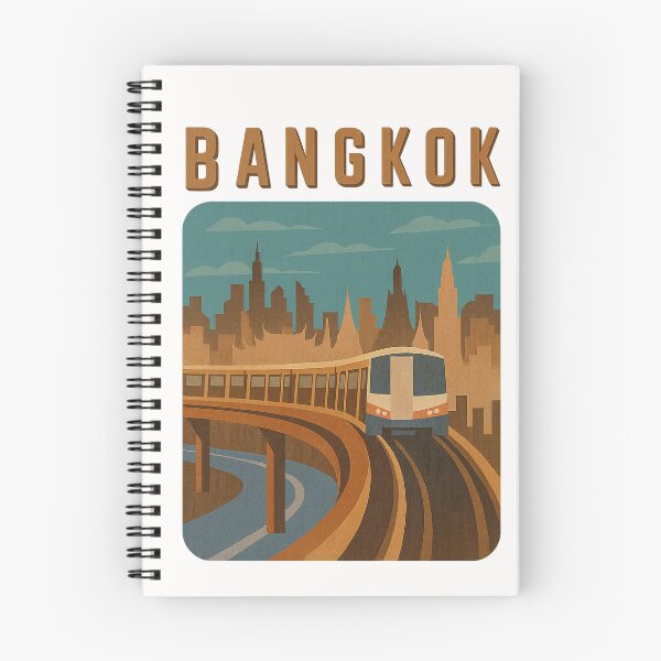 Item preview,  Bangkok Skyline with BTS Skytrain designed and sold by Places On Earth.