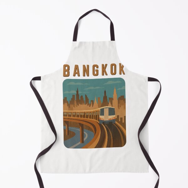 Item preview,  Bangkok Skyline with BTS Skytrain designed and sold by Places On Earth.