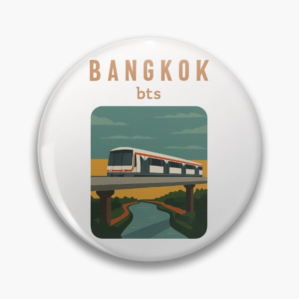 Item preview,  Bangkok BTS Train over Thai Countryside designed and sold by Places On Earth.