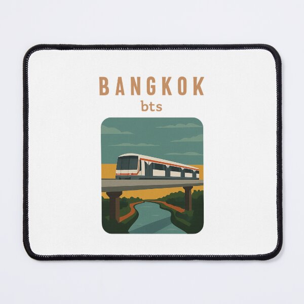 Item preview, Bangkok BTS Train over Thai Countryside designed and sold by Places On Earth.