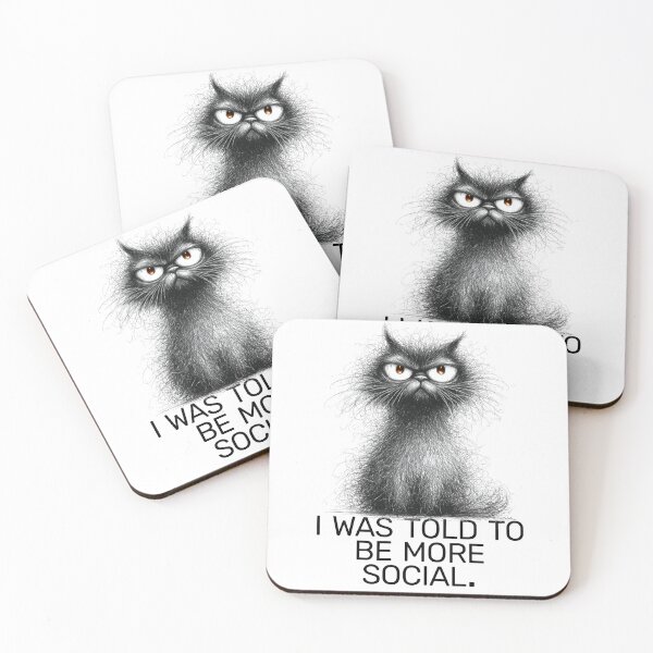 Item preview, I was told to be more social cat designed and sold by Krokoneil.