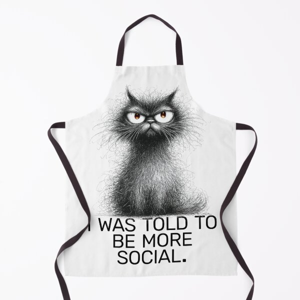 Item preview, I was told to be more social cat designed and sold by Krokoneil.