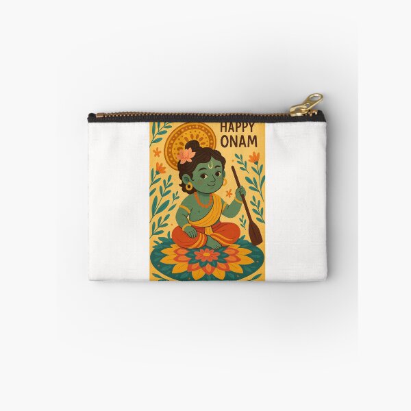 Item preview, Krishna Themed Onam Greeting Kerala designed and sold by Places On Earth.