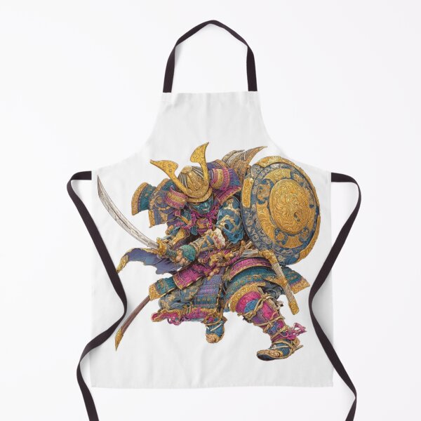 Item preview, Samurai Warrior in Golden Armor designed and sold by AlexLineArt.