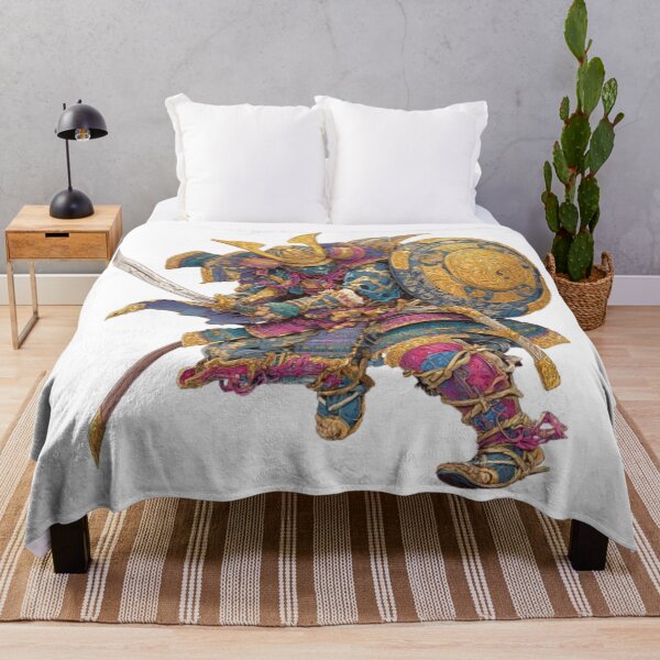 Item preview, Samurai Warrior in Golden Armor designed and sold by AlexLineArt.