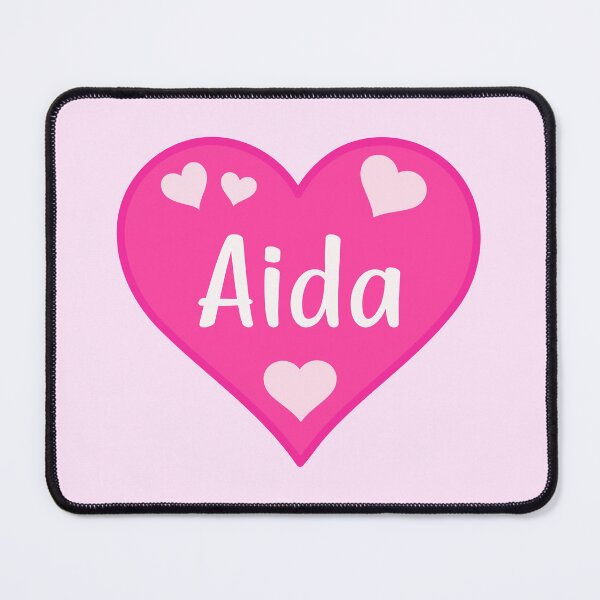 Item preview, Aida Name Pink Heart  designed and sold by Jeallan Designs.