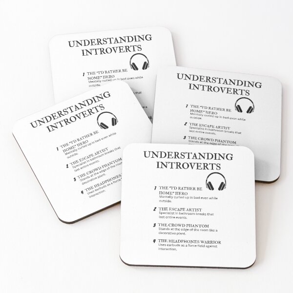 Item preview, UNDERSTANDING INTROVERTS – Funny Relatable Definitions designed and sold by PsyFlow35.