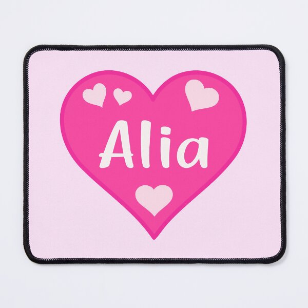 Item preview, Alia Name Pink Heart designed and sold by Jeallan Designs.