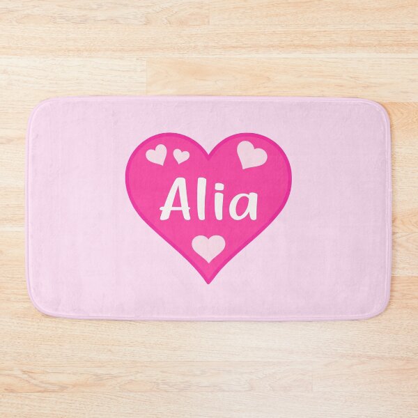 Item preview, Alia Name Pink Heart  designed and sold by Jeallan Designs.