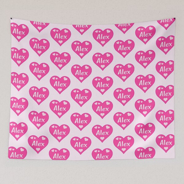 Item preview, Alex Name Pink Heart  designed and sold by Jeallan Designs.