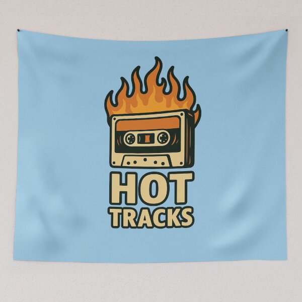 Item preview, Hot Tracks Mixtape on Fire designed and sold by ArtComixHaven.