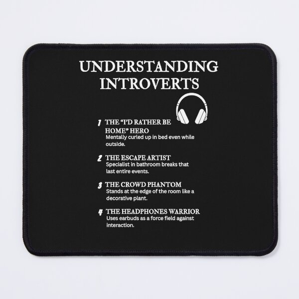 Item preview, UNDERSTANDING INTROVERTS – Funny Relatable Definitions designed and sold by PsyFlow35.