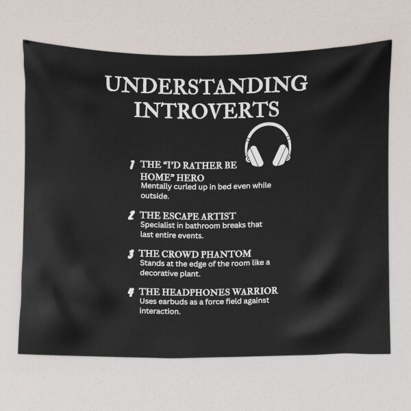 Item preview, UNDERSTANDING INTROVERTS – Funny Relatable Definitions designed and sold by PsyFlow35.