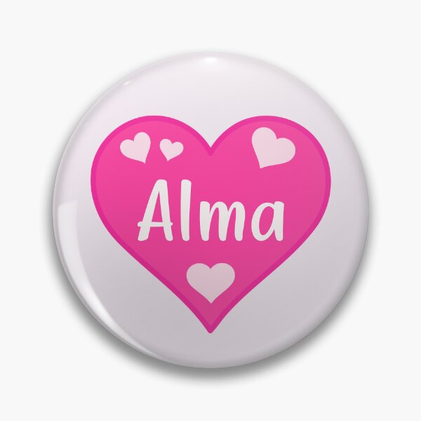 Item preview, Alma Name Pink Heart  designed and sold by Jeallan Designs.