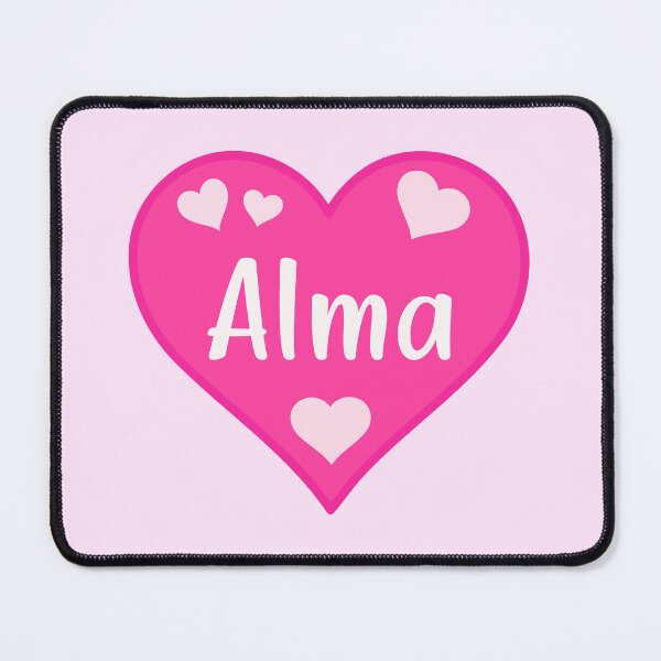 Item preview, Alma Name Pink Heart  designed and sold by Jeallan Designs.