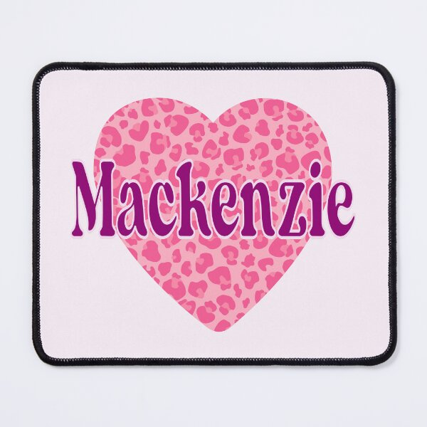 Item preview, Mackenzie Name Pink Leopard Heart  designed and sold by Jeallan Designs.