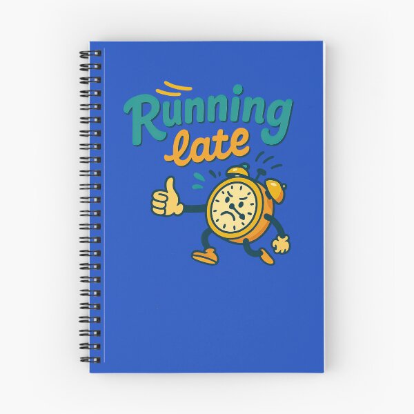 Item preview, Running Late Cartoon Clock designed and sold by ArtComixHaven.
