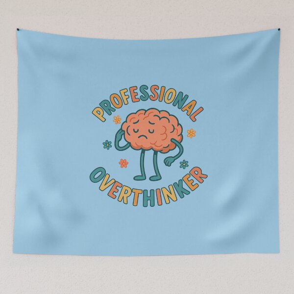 Item preview, Professional Overthinker Brain designed and sold by ArtComixHaven.