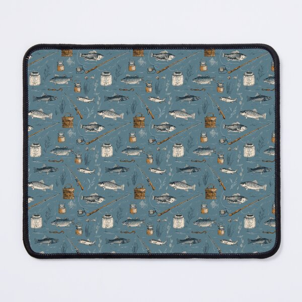 Item preview, Fishing Fish Seamless Pattern designed and sold by thewandswant.
