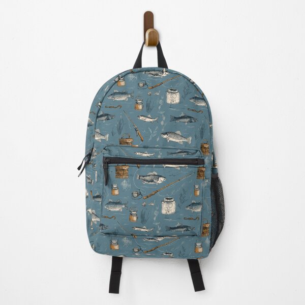 Item preview, Fishing Fish Seamless Pattern designed and sold by thewandswant.