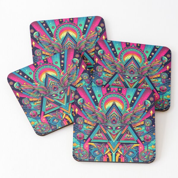 Item preview, mystic geometric decorative alien designed and sold by Dogandesighn.