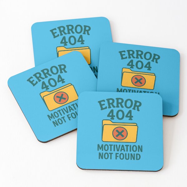 Item preview, Error 404 Motivation Missing designed and sold by ArtComixHaven.