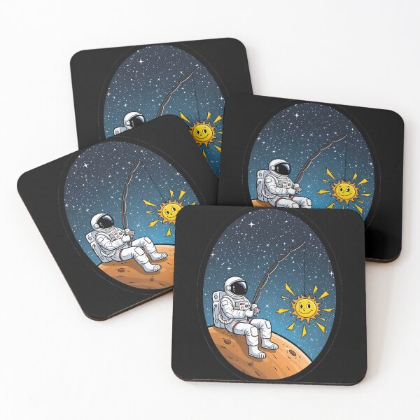 Item preview, Astronaut Fishing for the Sun designed and sold by Linework Studio.