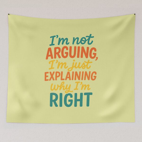 Item preview, Explaining Not Arguing Bold Text designed and sold by ArtComixHaven.