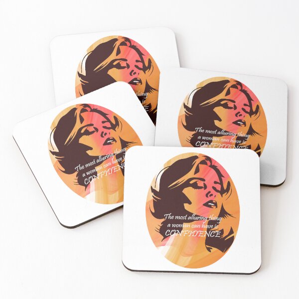 Item preview, The Most Alluring Thing a Woman Can Have Is Confidence Empowering Quote Art designed and sold by ArtsyExplorer.