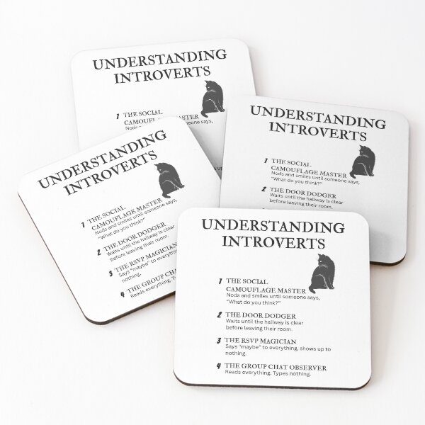 Item preview, UNDERSTANDING INTROVERTS – Funny Relatable Definitions designed and sold by PsyFlow35.