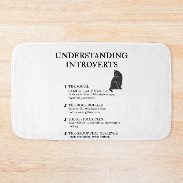 Item preview, UNDERSTANDING INTROVERTS – Funny Relatable Definitions designed and sold by PsyFlow35.