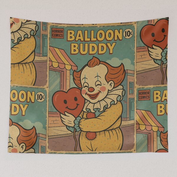 Item preview, Creepy Cute Halloween Cover: Balloon Buddy designed and sold by bapupa.
