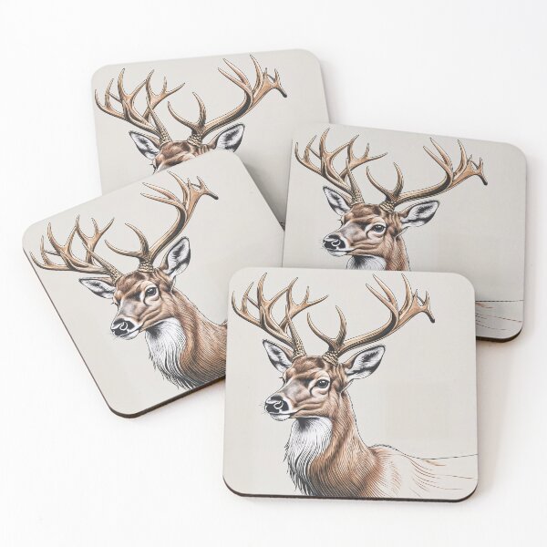 Item preview, Majestic Deer with Elegant Antlers designed and sold by Prachodayat Artworks.