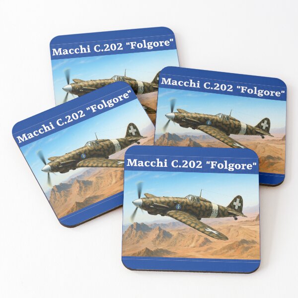 Item preview, WW2 Italian Aircraft Macchi C.202 Fighter WWII Plane Aviation designed and sold by Blok45.