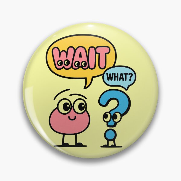 Item preview, Wait What? Funny Cartoon Characters – Kawaii Comic Design designed and sold by Timeless Design.