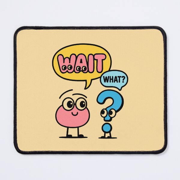 Item preview, Wait What? Funny Cartoon Characters – Kawaii Comic Design designed and sold by Timeless Design.