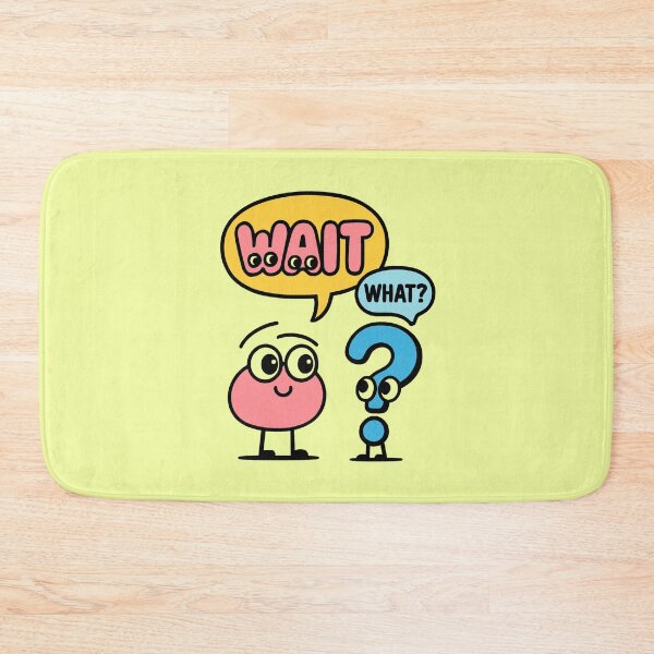 Item preview, Wait What? Funny Cartoon Characters – Kawaii Comic Design designed and sold by Timeless Design.