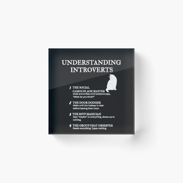 Item preview, UNDERSTANDING INTROVERTS – Funny Relatable Definitions designed and sold by PsyFlow35.