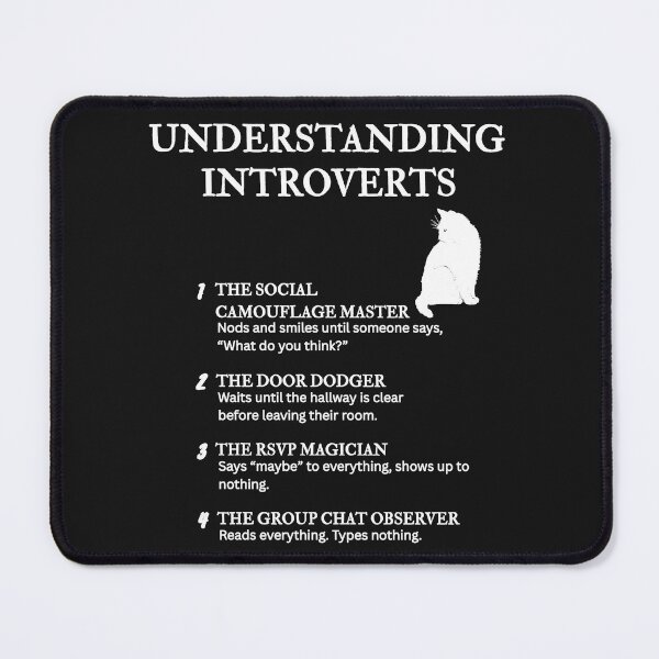 Item preview, UNDERSTANDING INTROVERTS – Funny Relatable Definitions designed and sold by PsyFlow35.