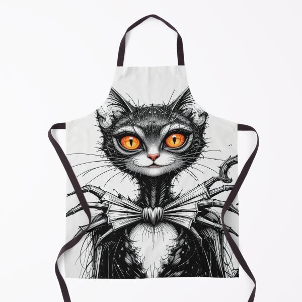 Item preview, Whimsical Cat with Orange Eyes designed and sold by InezPhotography.