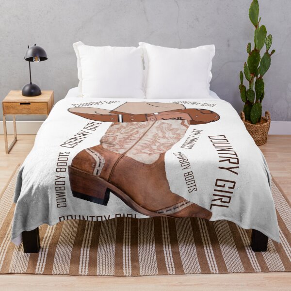 Item preview, Cowboy Boots and Hat – Country Girl Western Style designed and sold by ArtsyExplorer.