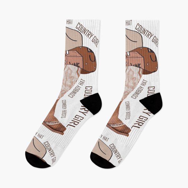 Item preview, Cowboy Boots and Hat – Country Girl Western Style designed and sold by ArtsyExplorer.
