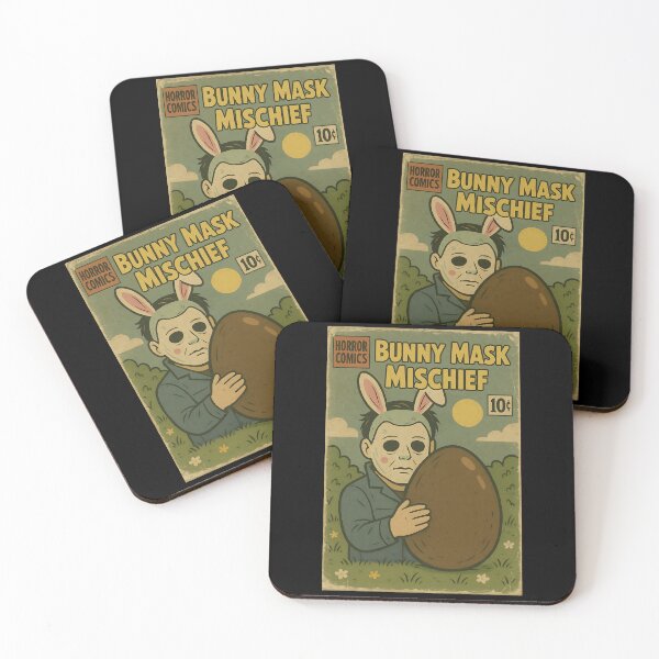 Item preview, Bunny Mask Mischief: Creepy Cute Halloween Cover designed and sold by bapupa.
