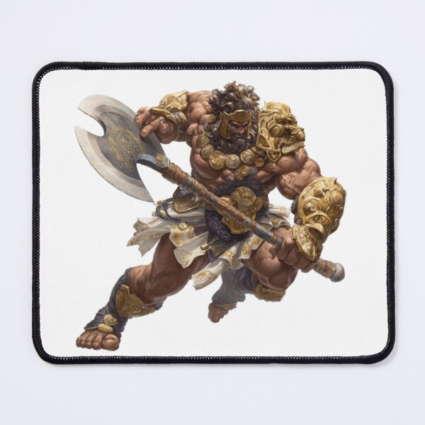 Item preview, Mighty Barbarian Warrior with Battle Axe designed and sold by AlexLineArt.