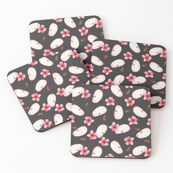 Item preview, Sliced Apples and Flowers designed and sold by Farissa Designs.
