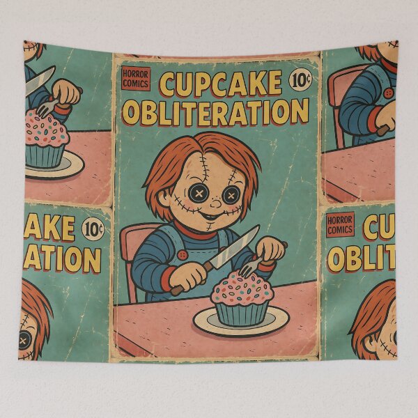 Item preview, Creepy Cute Halloween Cover: Cupcake Obliteration designed and sold by bapupa.